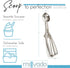 Stainless Steel Ice Cream and Cookie Scoop - Spring Loaded Lever Design for Sorbet, Melon, Meatballs, Muffins