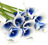 FiveSeasonStuff Real Touch Calla Lily Artificial Flowers - Wedding Bridal Bouquet with 15 Calla Lilies (Silk White &