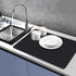 QPIX DIGITAL Coffee Mat for Countertop - 19"x12" Super Absorbent Dish Drying Mat for Kitchen