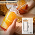 Glass Cups with Lids and Straws 4pcs-DWTS Coffee cups,Drinking glasses set,Glass tumbler with straw and lid gift 2 Cleaning Brushes by DWTS DANWEITESI