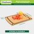 Wood Cutting Board with Juice Grooves, Dishwasher Safe, Medium Cutting Board, 14.6 x 11-inch