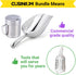 CUSINIUM Aluminium Popcorn Scoop with Popcorn Salt Shaker and Handle Bundle