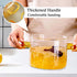 Clear Glass Simmer Pot with Lid, 1.5L 50oz Cooking Potpourri Cookware, Small Soup Pan for Stove Top