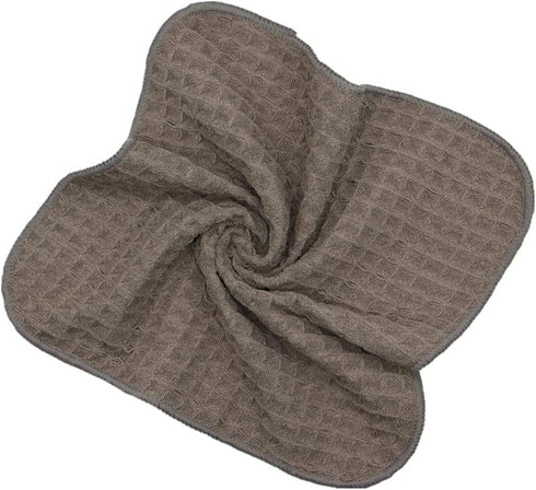 Microfiber Kitchen Cleaning Cloth, Thick Dish Rags, Ultra Absorbent Washcloths, 12inch X 12inch, 6 Pack, Gray