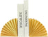 Golden Fan Book Ends Decorative Bookends for Shelves, Elegant Fan Bookends for