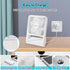 ELZO Small Desk Fan, 4000mAh Mini Foldable Travel Fan, Ultra-Quiet Battery Operated with 3 Speeds, 225° Tilt for Home,