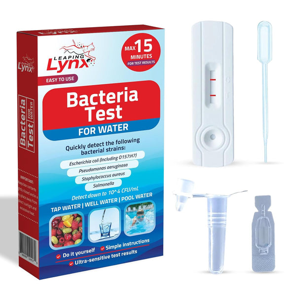 Bacteria Water Test Kit Coliform, E. coli & Salmonella Detection for Well