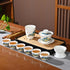 Set Set Set 6 Gaiwan6) Chinese Tea Traditional, Chinese Kung Fu Tea for Adults, Gaiwan Tea with Cups (QLJS