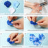 Syhood 1,600 Pcs Artificial Fake Rose Flower Petals for Wedding Decoration, Aisle Scatter, Birthday Party (Dark Blue)