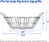 13.75 Inch Charcoal Basket for Grill, Stainless Steel Ash Basket for Large Big Green Egg & Kamado Joe, Heavy Duty