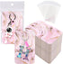 ZYNERY 100 PCS Keychain Display Cards with Self-Sealing Bags, 3 x 4.7 Inch Keychain Holder for Jewelry Display