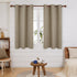 Deconovo Blackout Curtains, Room Darkening Thermal Insulated Drapes, 2 Panels 38W x 54L Inch Taupe