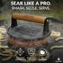 6.1 Smash Burger Press | Cast Iron Hamburger Smasher Tool | Flat-Edge Meat Press for Hamburgers, Bacon, Outdoor Kitchen