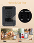 Mini Fridge for Skincare, 4L/6Can with Dimmable LED Light Mirror, Portable Cooler & Warmer for Bedroom, Office, Car,