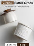 Countertop, Ceramic Butter Dish With Lid, Butter Crock for French Butter Keeper Holder for Spreadable Butter, Cream
