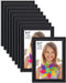 Langdon House 5x7 Picture Frames (Black, 12 Pack), Contemporary Frame Set, Wall Mount or Table Top