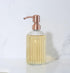 Rose Gold Glass Soap Dispenser, 16oz Vintage Dish Soap Dispenser for Bathroom, Kitchen