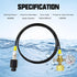 Soda Maker CO2 Tanks Adapter Hose with Big Pressure Gauge, Compatible with Fizzi Onetouch Jet Aqua Fizz Blue Cylinder