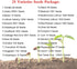 13,500+ 25 Vegetable Fruit Seeds - Grow Your Own Garden Feast - Veggie Fruit Heirloom Varieties- Mega Seed Starter Kit