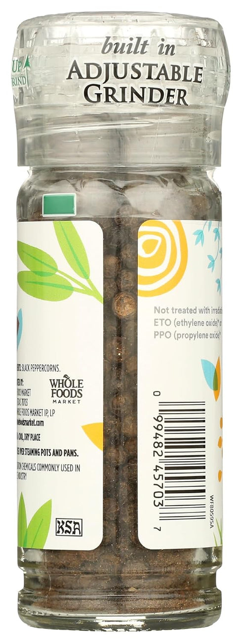 365 1.55 by Whole Foods Market, Black Peppercorn Grinder, Ounce
