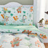 Set 98x86in 4 Set 1 2 1 SANDJEST Jungle Animal Comforter Full Size for Kids Boys, Microfiber Pcs Bedding Includes