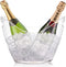 Yesland Clear Acrylic Ice Bucket, 3.5 Liter Storage Tub for 2 Wine, Champagne, Beer Bottles