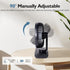 Small Oscillating Fan, 3600mAh Battery Operated Rechargeable Fan with 4 Speed for Home Office