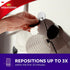 Command AD85SL-6NA Repositionable Silver Circle Hooks, 6 Hardware for Home Organization