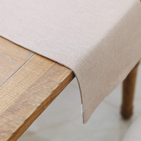NATUS WEAVER 2 (12 108, 8-10 Soft Caddice Faux Linen Table Runner Side for Family Dinners or Gatherings, Indoor