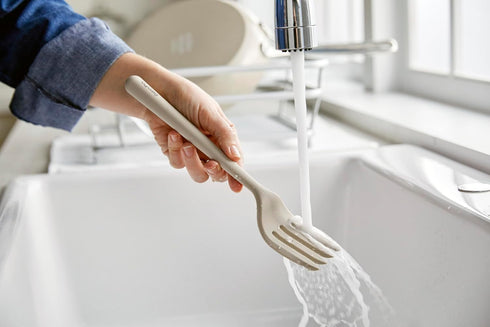 GreenPan Silicone Ultimate Fork, Mixing and Serving Kitchen Utensil, Heat-Resistant, Nonstick Cookware, Taupe