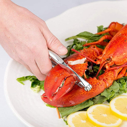 FFNIU 12 Pcs Crab Crackers and Tools, Lobster Nut Crackers for Crab Legs, Heavy Duty Seafood Picks Tools, Opener Home
