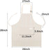 Lofekea Adjustable Bib Aprons, 2 Pack with 2 Pockets, Cotton Linen Cooking Chef Apron for Women and Men