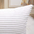 Home Brilliant Striped Corduroy Pillow Cover, 24x24 Euro Throw Pillow Sham for Spring Decor