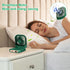 DAVID ROCCO Mini Portable Handheld Fan, 3 Speeds, Rechargeable, Green, Perfect for Travel, Home, Office