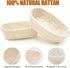 Banneton Bread Proofing Basket Set of 2, 10 inch Oval Proofing Bowls with Liners for Artisan Sourdough Bread Baking