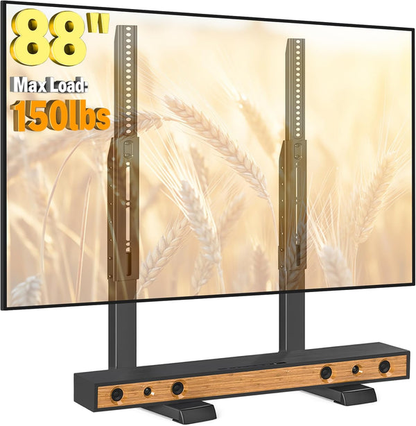 5Rcom Table Top TV Stand, Universal TV Stand for 35-88 Inch with Height