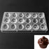 Polycarbonate Chocolate Mold DIY Candy Mould Clear Hard Plastic Bakeware Pastry Tools (19390) by GRAINRAIN