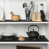 Shelf Liners for Kitchen Cabinets, Non-Adhesive EVA Material Drawer Liner, Washable Fridge Liner 11.8 x 59 Inches Black