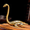 CHOVY 1PC Solid Brass Loch Ness Monster Figurine - Enigmatic Home Decor,