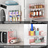 IYEBAU Refrigerator,8 Pack Set Magnetic Spice Rack for Magnetic Fridge Shelf, Moveable Spice Organizer with Hook Rack