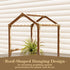 6 Bamworld Roof Shaped Plant Stand Indoor Outdoor Tier Tall Large Wood Plant Shelf Multi Tier Flower Stands Garden