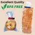 6pc Set Cinch BPA-Free Premium Quality ALAZCO Bag Clips - Value Food Fruit Bread Bag Non-Slip Grip EASY Squeeze & Lock