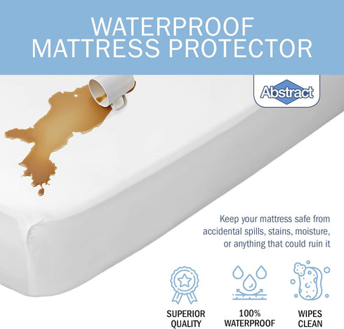 Waterproof Mattress Cover, 33 x 75 x 12” for Toddler, Trundle, Bunk Bed, Heavy Duty Vinyl