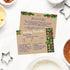 Kraft Look Holiday Favorites Recipe Cards / 50 Rustic Faux Kraft Christmas Cards / 4" x 6" Double Sided