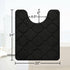 OLANLY Memory Foam Toilet Rugs U-Shaped 24x20, Ultra Soft Non-Slip Bathroom Mats, Machine Washable Contour Bath Rugs