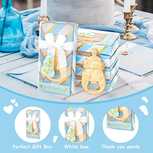 24 24) PCS Baby Bottle Opener Favors Baby Boy Shower Party Favors Baby Boy Shower Gifts Decorations Souvenirs for Guest