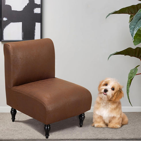 Armless Armless FUANGUI Accent Chair Cover Slipcover, Stretch Spandex Chair Covers for Living Room Removable Washable