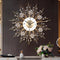 Large Wall Clocks - Silent Sunflower Shape Decorative Wall Clock, Modern Non-Ticking Iron Metal for Living Room