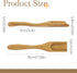 3 Pieces Wooden Loose Tea Scoops, Natural Bamboo Wood Spoons for Scooping Coffee, Spices, Condiments