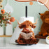 MorningRo Countertop 3D Highland Cow Paper Towel Holder Kitchen Decor and Accessories Black Metal Farmhouse Large